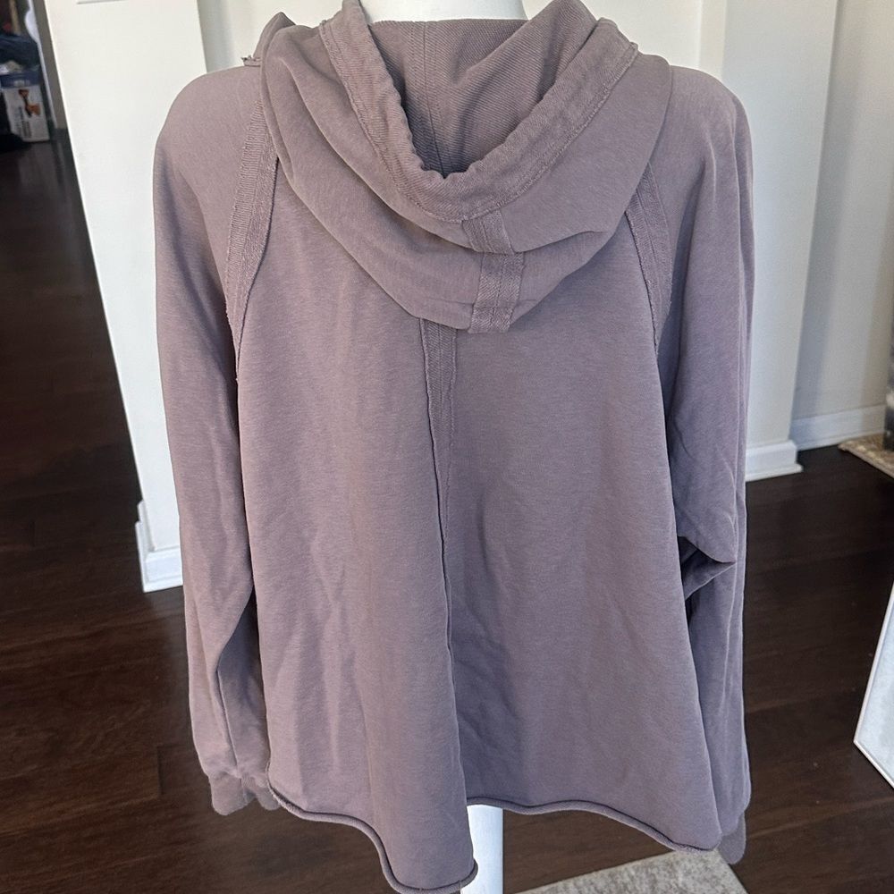 AS Revival Mauve Hooded Oversized Sweatshirt S - Picture 4 of 7